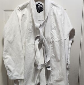 White Martial Arts Gi with Belt
